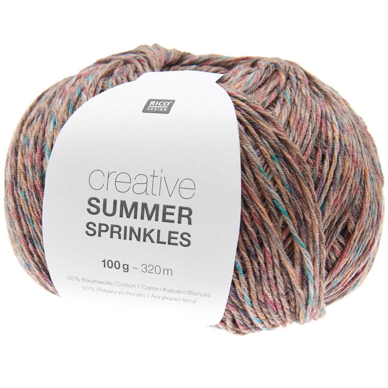 Rico Creative Summer Sprinkles - Cotton Blend Yarn - Fine - #002 Terra